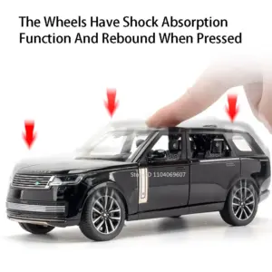 Black 1:24 Land Rover Range Rover Diecast Model 15 S781045422c164edb8f2a5094f6b81454H