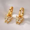 Sparkling Butterfly Earrings for Women