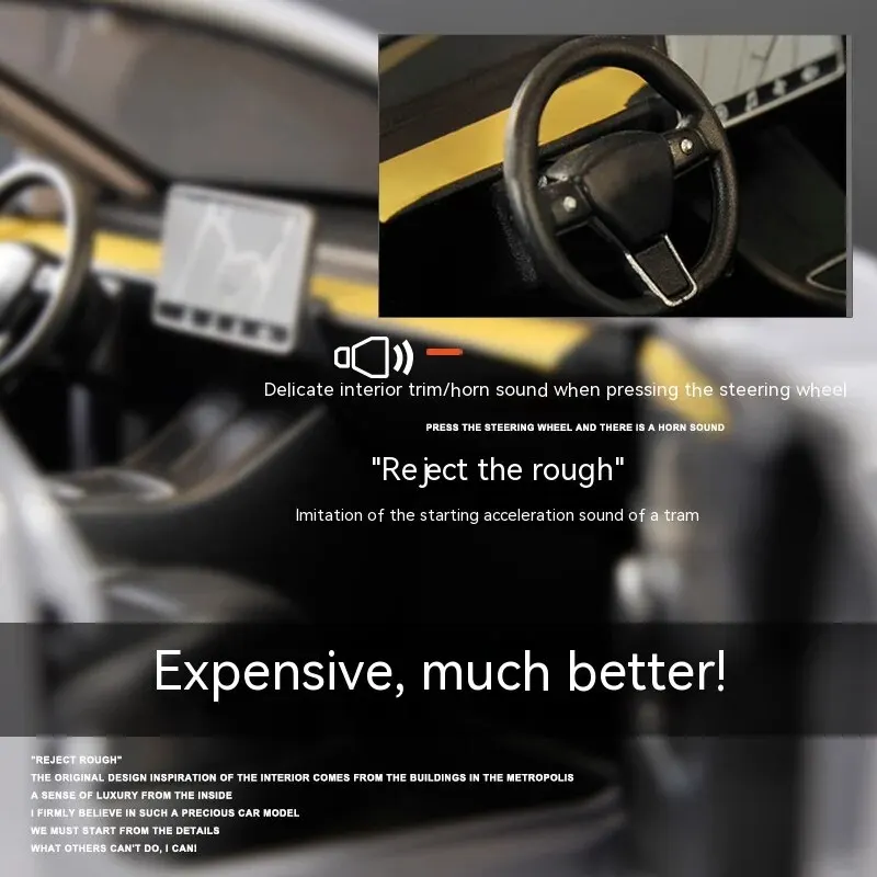 1:24 Scale Black Model Y Diecast Car 6 1:24 Scale Black Model Y Diecast Car - Image 6