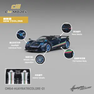 Huayra Tricolor 1:64 Diecast Model Car