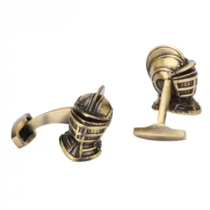 Vintage Brass Knight Helmet Cufflinks for Men and Women 9 S7abb178c585c41afa4a43df46f0778a6g
