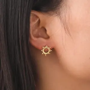 Vintage Stainless Steel Sun Earrings for Women 11 S7b1f3b3c04ab4a438faa7d12ed8d443fv