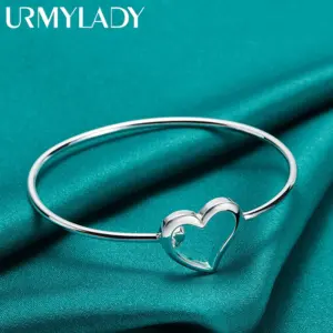 925 Sterling Silver Heart Cuff Bracelet for Women 8 S7cc9ee0b5fa14dc4a61d11ff2f2189b7q