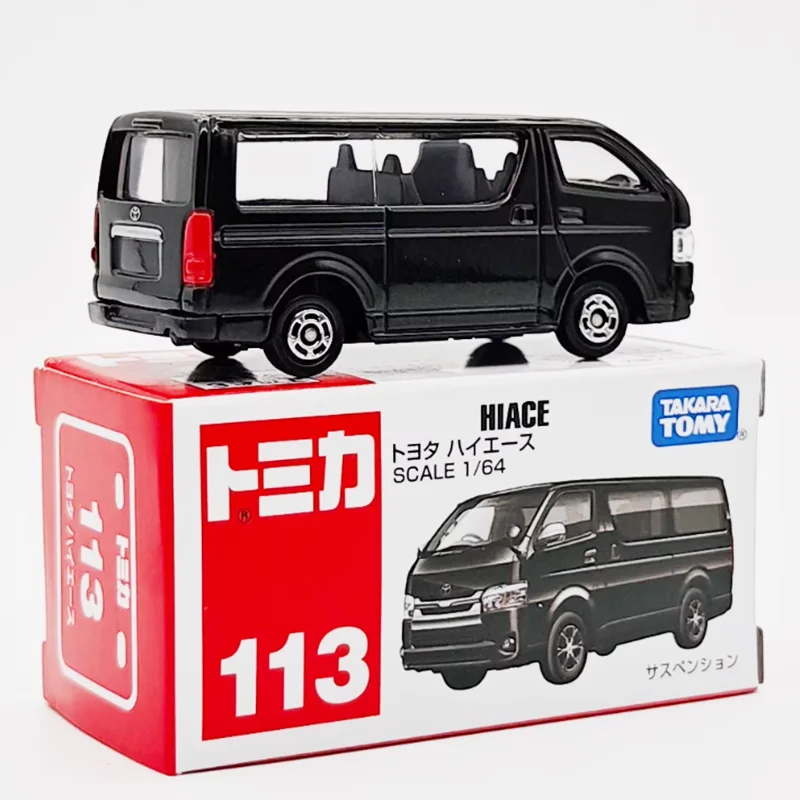 Black Toyota Hiace Van Model 1:64 Diecast Alloy 4 Black Toyota Hiace Van Model 1:64 Diecast Alloy - Image 4
