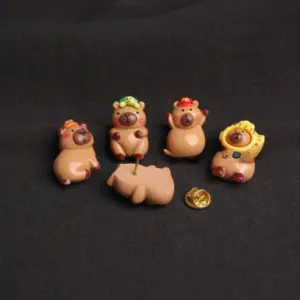 Whimsical Resin Bear Brooch with Colorful Accessories 11 S7e1016a91fba4512bc50fcadbf24d40eH