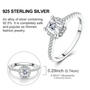 Sterling Silver Moissanite Engagement Ring 10 S7e4f30fc39234000bf0a95d825e75a6fm