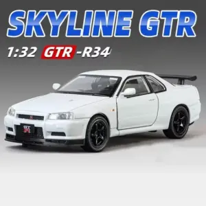 Nissan Skyline GTR R34 Diecast Model (1:32 Scale) 16 S7ef3728f988a40a5897dbc7f6aff91701