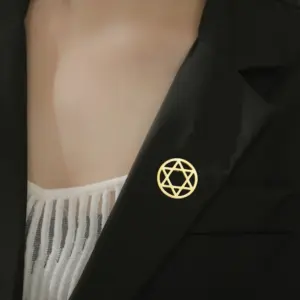 Elegant Stainless Steel Jewish Brooch 14 S7f187766388541abb5ee11a43bcc07672