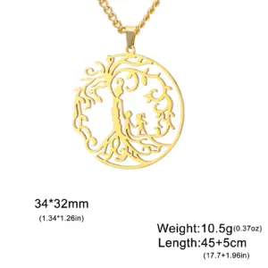 Stainless Steel Tree of Life Necklace 13 S806cea413bdf4e6aaad13f01b3665f35r