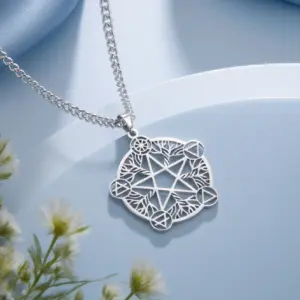Stainless Steel Pentagram Necklace for Women 11 S80aead5f379743c4a4e593aeefd27dbbm