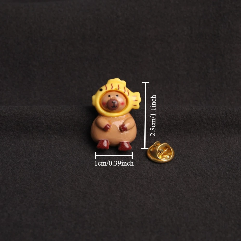 Whimsical Resin Bear Brooch with Colorful Accessories 2 Whimsical Resin Bear Brooch with Colorful Accessories - Image 2