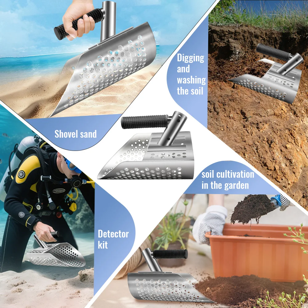 Stainless Steel Beach Metal Detection Shovel 6 Stainless Steel Beach Metal Detection Shovel - Image 6