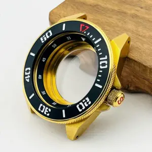 44mm Gold Stainless Steel Samurai SRPE Watch Case 12 S838df680fb1644cb8e9a12abce11beb4o