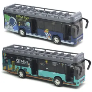 Retro Space Bus Model in Alloy for Collectors