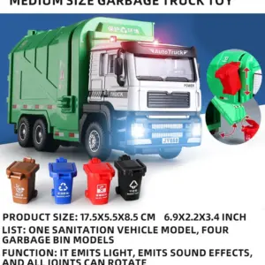 Vibrant Friction-Powered Garbage Truck for Kids 15 S84f6aebc5be44097a7ad74a1d4e61234D
