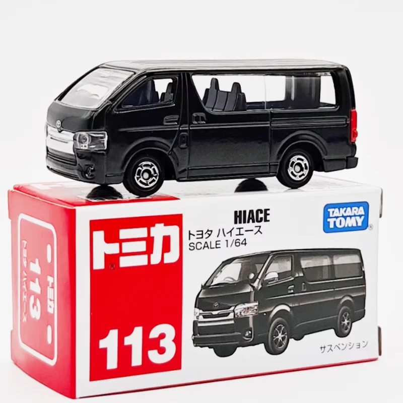 Black Toyota Hiace Van Model 1:64 Diecast Alloy 2 Black Toyota Hiace Van Model 1:64 Diecast Alloy - Image 2