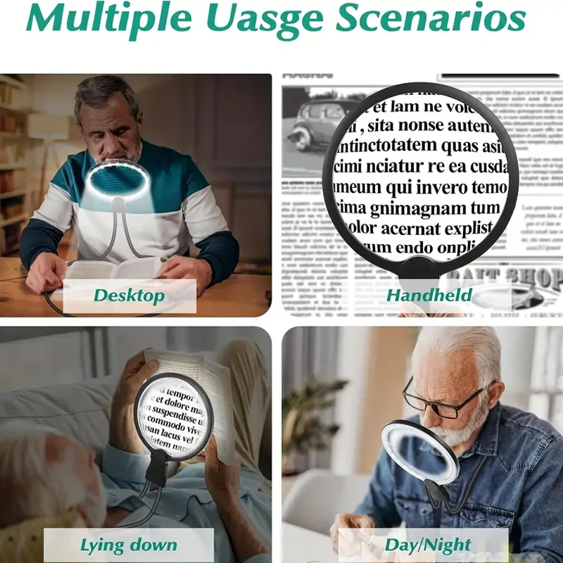 Rechargeable 5X Gooseneck Magnifying Lamp 3 Rechargeable 5X Gooseneck Magnifying Lamp - Image 3
