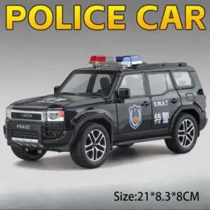 1:24 Scale Police Car Model with Lights 16 S88124fe1f7a1424a876d86f6ad2097f8G