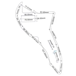 Mini Tele 69 Thinline Pickguard in Pearl Finish 15 S881e727c384c48e6aa069ae7ec46653fO