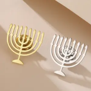 Elegant Stainless Steel Jewish Brooch 12 S887c18ed3be7441c9d2810a0bd65d403X