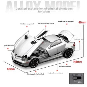 Mercedes-Benz SLR McLaren 722 S Diecast Model 1:32 14 S88b1730163d5419097c5a7b646aae220f