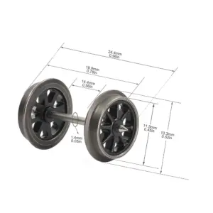HO Scale Metal Spoked Train Wheels Set 36-inch Diameter 6 S88f545f5b79144db9e6c3319bdd1edb0c