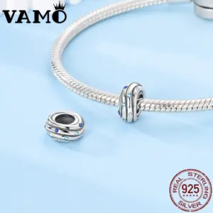 Sterling Silver Heart Charm with Zircon Accents 7 S89866e4a3035481396a35d758608f922l