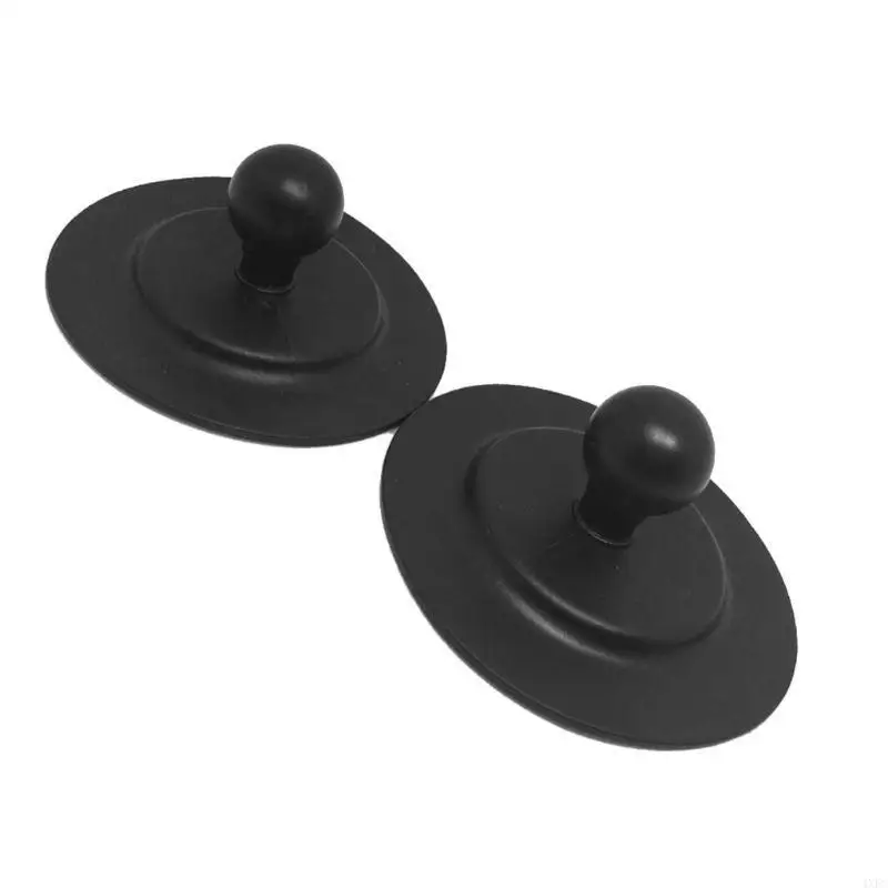 Black Rubber Ball Mount with Suction & Adhesive 2 Black Rubber Ball Mount with Suction & Adhesive - Image 2