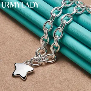 Elegant Silver Star Necklace for Women 7 S8da74d30d00647a48c3397b269a54db57
