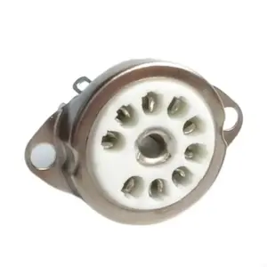 Ceramic Vacuum Tube Socket for 9-Pin Tubes 10 S8e71cdbd182145b7924d16975a8d2174g