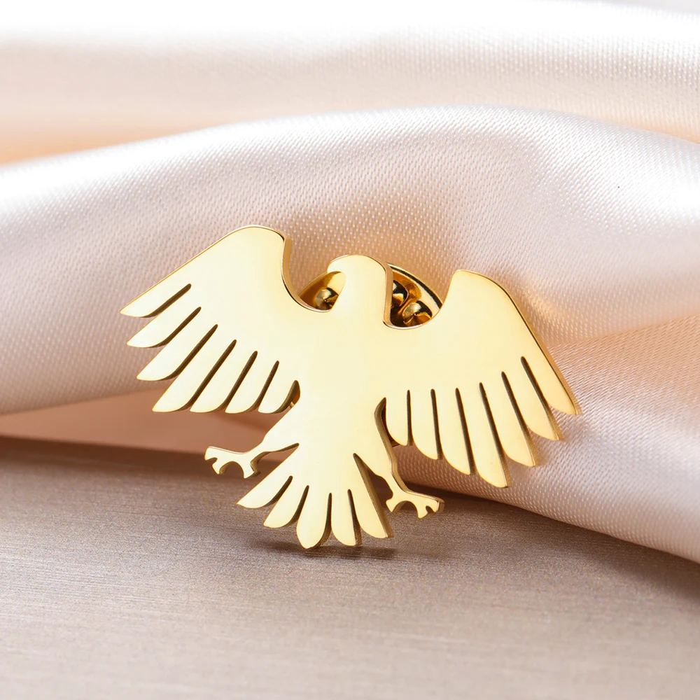 Stainless Steel Eagle Brooch for Style 4 Stainless Steel Eagle Brooch for Style - Image 4