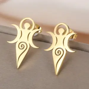 Stainless Steel Wiccan Spiral Goddess Earrings 8 S9003a1045c844f77be3041d8c401521cO