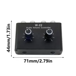Compact Metal Audio Volume Controller for 3.5mm Devices 11 S90075692081e43668c5c764080846d9bk