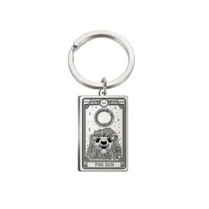 Stainless Steel Moon Tarot Keychain 18 S901a1c8b64fa4245914962f71cfd01311