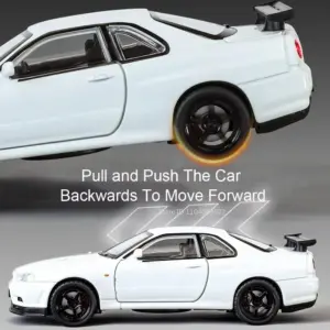 Nissan Skyline GTR R34 Diecast Model (1:32 Scale) 12 S91b4679d031e441b9e3badf48ac3f659y