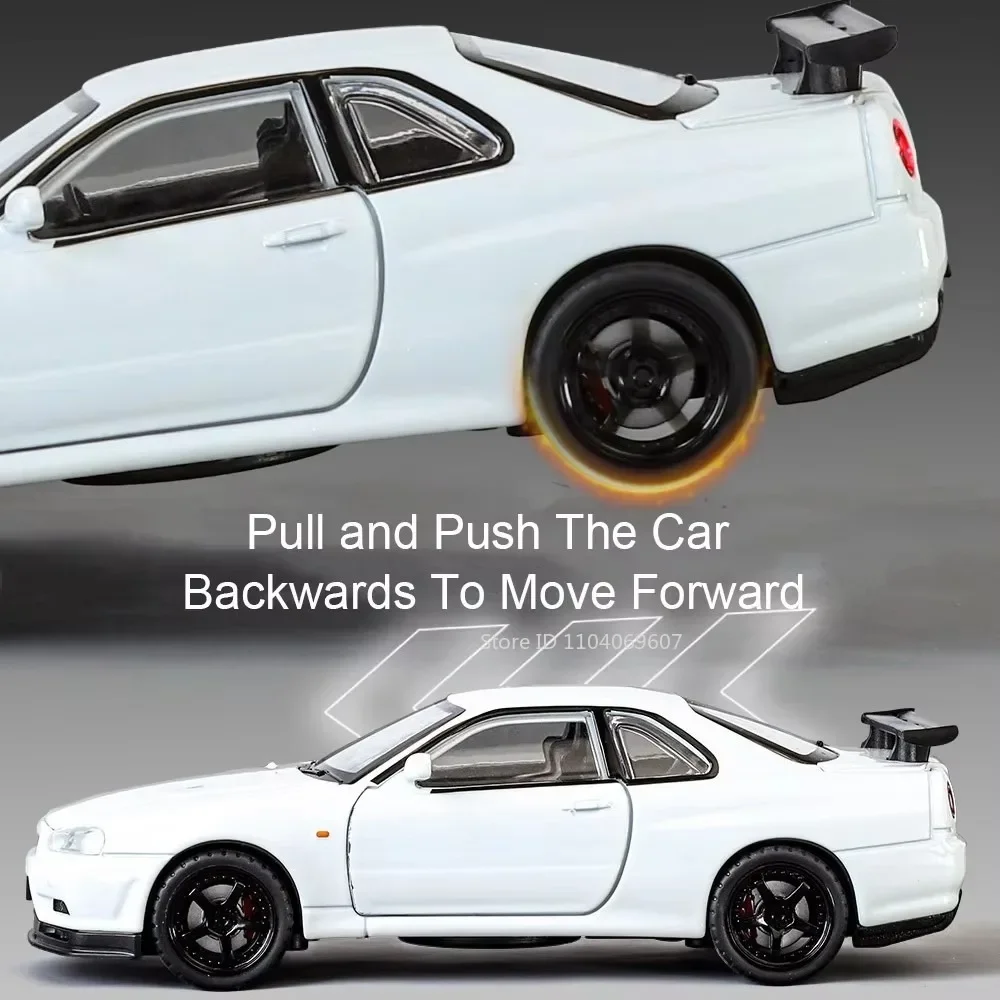 Nissan Skyline GTR R34 Diecast Model (1:32 Scale) 3 Nissan Skyline GTR R34 Diecast Model (1:32 Scale) - Image 3