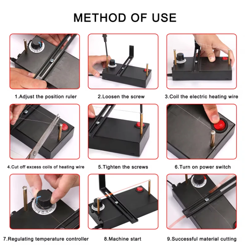 Black Hot Ribbon Cutter with Adjustable Temp 2 Black Hot Ribbon Cutter with Adjustable Temp - Image 2