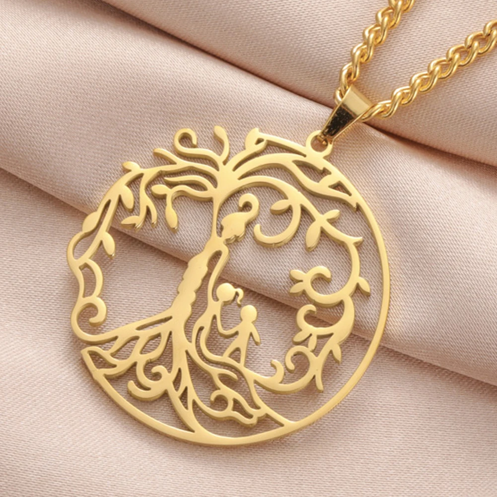 Stainless Steel Tree of Life Necklace 10 Stainless Steel Tree of Life Necklace - Image 10