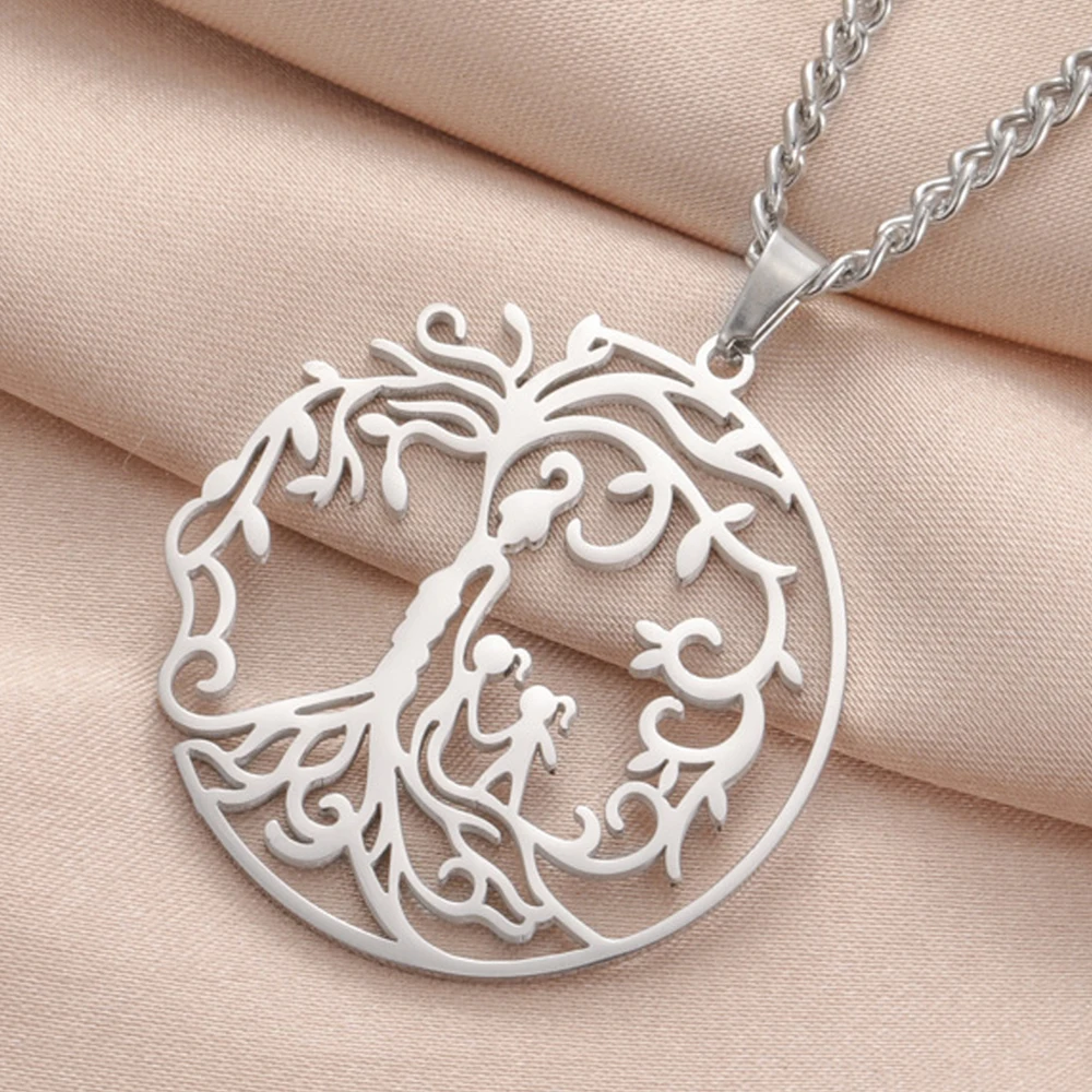 Stainless Steel Tree of Life Necklace 8 Stainless Steel Tree of Life Necklace - Image 8