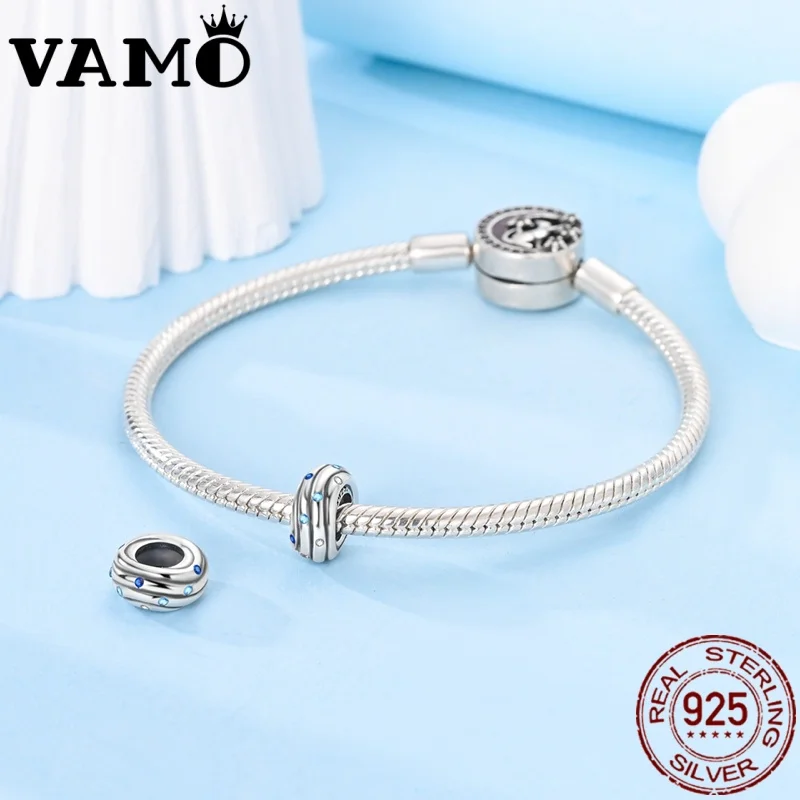 Sterling Silver Heart Charm with Zircon Accents 3 Sterling Silver Heart Charm with Zircon Accents - Image 3