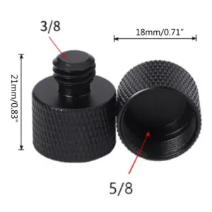 Microphone Adapter Set with 5/8"–3/8" Threads 9 S9814af08a9414fd5a9c416f15950ad306