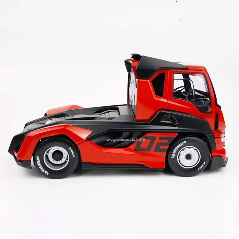 Red and Black Alloy Truck Model 1:24 Scale 5 Red and Black Alloy Truck Model 1:24 Scale - Image 5