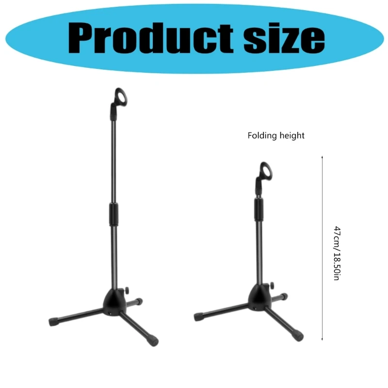 Black Microphone Stand for Performances 6 Black Microphone Stand for Performances - Image 6