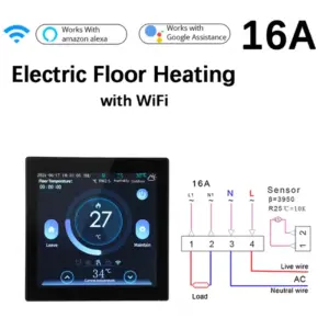 WiFi Smart Thermostat with Color Touchscreen 12 S9b278129d7d04006ba4403d31bd3d65bm