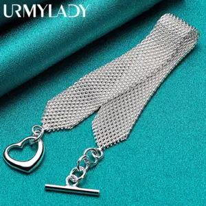 925 Sterling Silver Woven Mesh Bracelet 11 S9c44fc46d483450b80f808cf958f9aabC