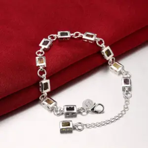 Elegant Sterling Silver Charm Bracelet for Women 10 S9c754cbf712f4815a1dd3d4063a81685Z