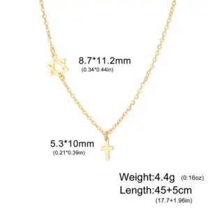 Unisex Stainless Steel Faith Necklace 15 S9fb8307ae11f401d9b919aa5ff5e06f0G