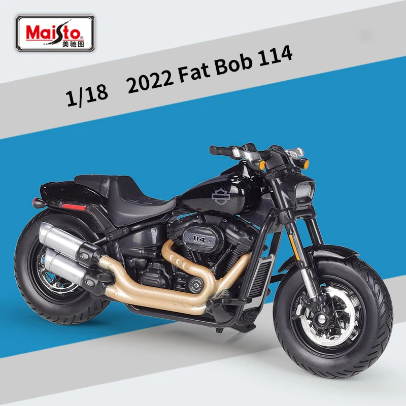 Maisto Fat Bob 114 2022 Motorcycle Model 7 Maisto Fat Bob 114 2022 Motorcycle Model - Image 7