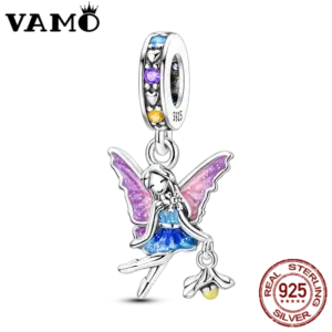 VAMO 925 Silver Enamel Charm Bead for Bracelets 17 Sa08c95e3994741c3a4296eac4e2c5845T