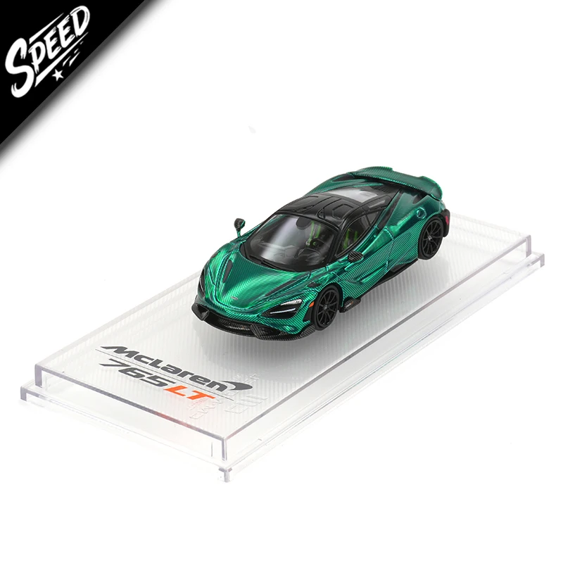 McLaren 765LT Diecast Model in Chrome Green 1 McLaren 765LT Diecast Model in Chrome Green